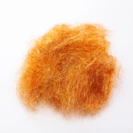 Silver metalized wool fiber made from silver metalized film