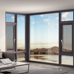 Simple Design Horizontal Storm Custom Casement Glass Aluminum Profile Window/Aluminum Small Sliding Windows