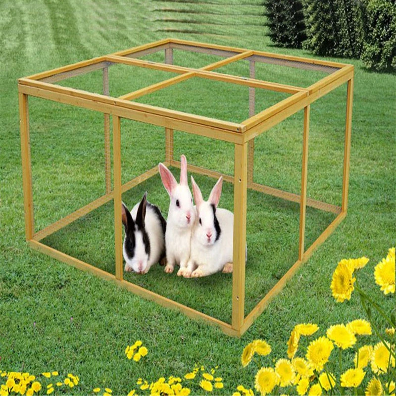 Simple design pet rabbit hutch outdoor rabbit cage backyard chicken coop duck coop easy to move small animals house