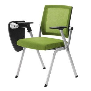 Simple Design School Student Training Chair with Writing Pad Board
