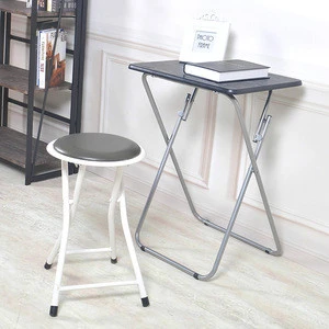 Simple Home Study Metal Folding Reading Table And Chairs Sets