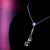 Import Simple square Austrian crystal tassel S925 sterling silver clavicle womens jewelry necklace from China