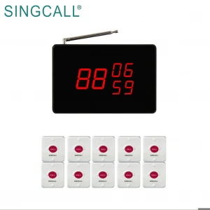SINGCALL Patient Calling Nurse Alert Pager Hospital Wireless Call Bell System