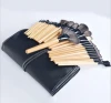Single Pony Hair Makeup Brush/ Natural Wooden Handle Brush Set