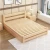 Import Single solid wood bed pine adult double 1.2m 1.5m 1.8m solid wood simple bed log 5cm 3E coconut MATTRESS from China