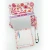 Import small nice design printed custom notepad notebook memo pad with pen set with plastic holder from China