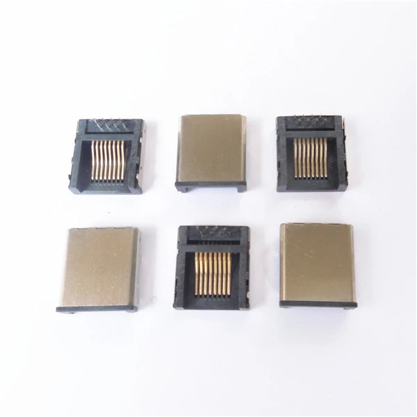 SMT 90 degree Special rj45 connector 8 pin terminal