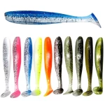 Soft Bait Fishing Lure 55  63mm 70 90mm 120mm Worm Castings PVC  Plastic Paddle Tail Swimbait  Artificial Pike Tailed Soft Lure