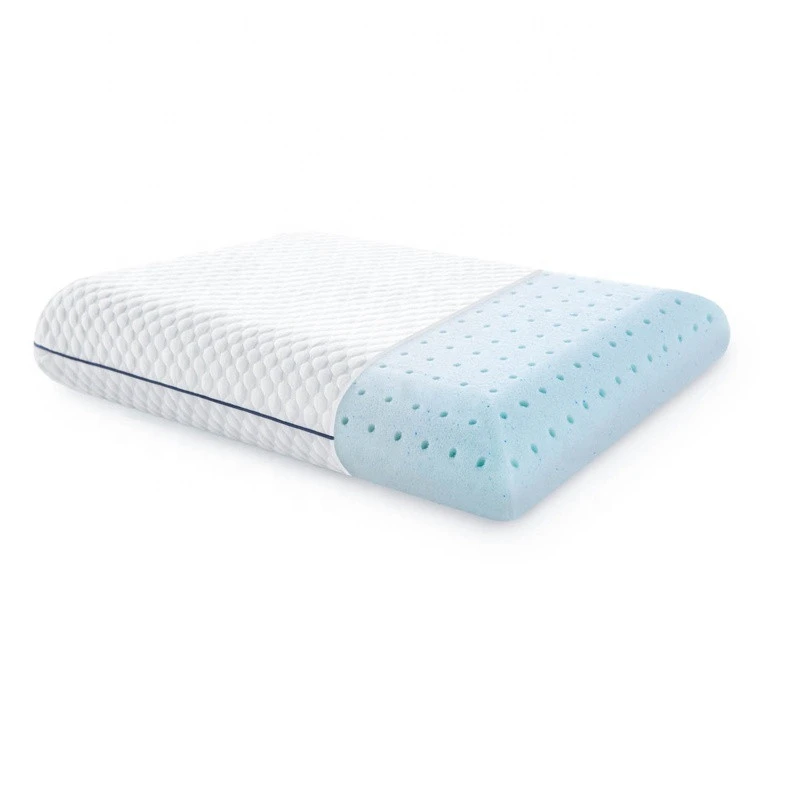 Soft Cushions Home Nursing Visco Elastic  Cooling Gel Infused Memory Foam Neck Pillow