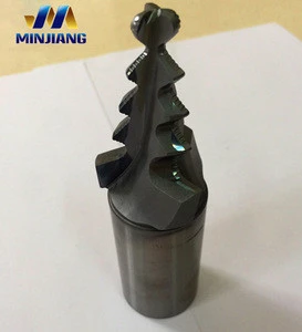 Solid Tungsten Carbide End Mills for Turbines Fir Tree Cutter Christmas Milling Cutter