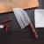 Import Solid wood handle multifunctional meat cutting bone cleaver China high quality carbon steel kitchen knife kitchen tool knife from China