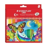 STAEDTLER LUNA TRIANGULAR PERMANENT COLORED PENCILS 24 COLOR