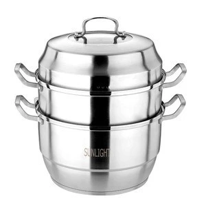 Stainless Steel 1-3 Layer Food Steamer /Steamer Pot/Cooking pot