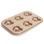 Stainless steel carbon steel non stick heart-shaped cake baking plate