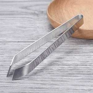 Stainless Steel Fish Bone Tweezers Pincer Plucking Clamp Clip Tongs Kitchen Tools