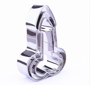 Stainless Steel penis shape Cookie mould / penis cookie cutter / Cake Biscuit Pastry mold