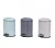 Import Stainless steel round pedal waste bin for household bathroom hotel office from China