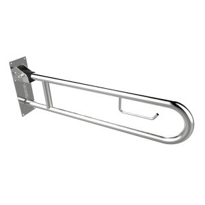 Stainless steel toilet and bathroom safety flip up folding  grab bar grab rail handrail for disabled erldely handicap 133xF