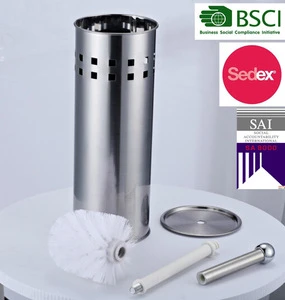 stainless steel toilet brush holder with square hole