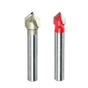 Standard V Groove Router Bits Tungsten Steel Manufacturer Supplier 2021 New Double Flute Straight Straight Shank CN;ZHE OEM