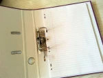Stationery low price PVC film metal clip 3 inch a4 lever arch file