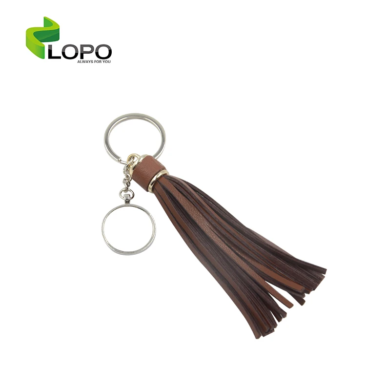 Sublimation Blank Metal  Keychain with Tassel