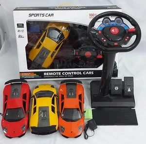 Super Car RC Series Multifunction Steering Wheel Radio Remote Control Car Toys Model Vehicle for Boys Kids