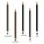 Import Tear and pull type Paper Roll Waterproof Eyebrow Pencil Eyebrow Design Cosmetic makeup pencil from China
