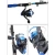 Import Telescopic Fishing Rod and Reel Combos Full Kit Spinning Fishing Gear Organizer Pole Sets with Line Lures Hooks from China