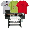 Thermal Transfer T-shirt printer Equipment: garment Heat Press Machine + clothes Prining Machine + Hot Melt Powder Machine