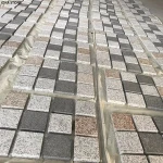 Three Colors Pattern Granite Paver Paving Stones