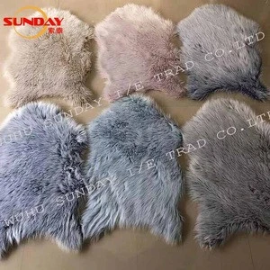 Tip-Faded Faux Sheepskin Fur Rug ,Good Quality Fashion  Fake Fur Shaped Rug