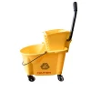 TMB-02 36L floor cleaning tools mop bucket with 4 wheels yellow squeezing buckets