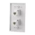 Import TNP Ethernet Network RJ45 Faceplate Faceplate Wall Plate - Dual (2 Port) RJ45 Cat6 Cat5e Cat5 Connector Socket Wiring Plug Jack from China
