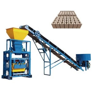 Top brand and good concrete hollow brick making machine price with discount
