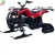 Import Tracked Tandem snowmobile equipment new energy 300cc hot sale kids electric snow scooter snowmobile from China