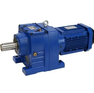 trc gear box helical bevel  drive auxiliary drive gearbox speed variator gear transmission worm gear screw R17 0.12  kw ratio 38
