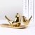 Trending sale home decoration gold color ceramic pottery table display bird animal crafts