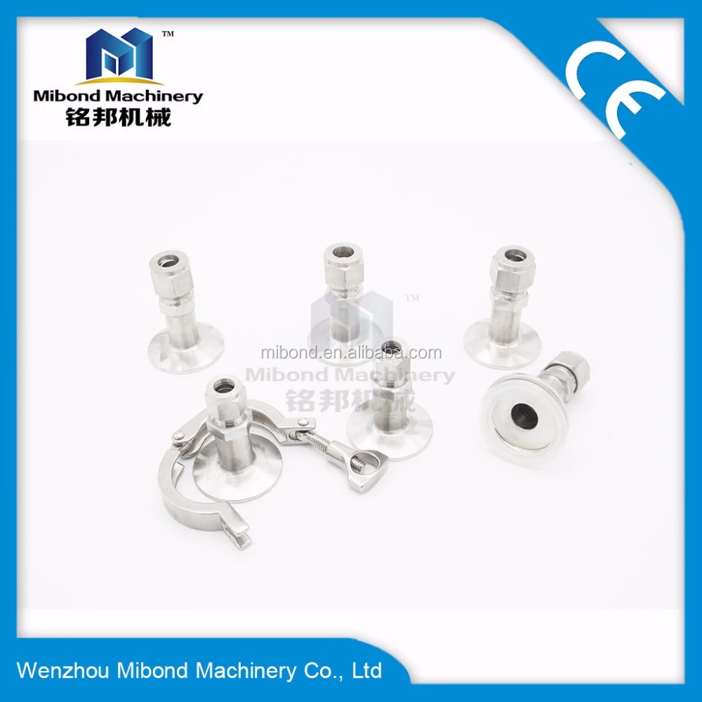 Tri-clamp Compression Fittings two ferrule Stainless Steel Gas pipe tube fitting