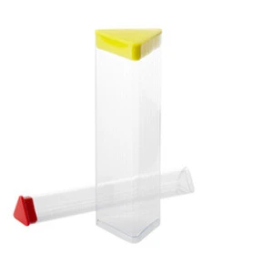 Triangle Transparent Clear PETG / PVC / PET / PC / Plastic Packing Container Tubes