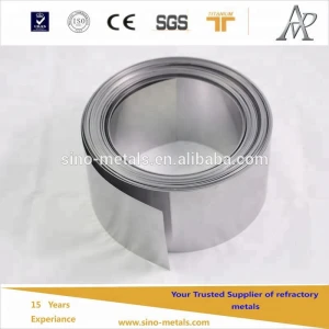 tungsten foil with alkali cleaning surface