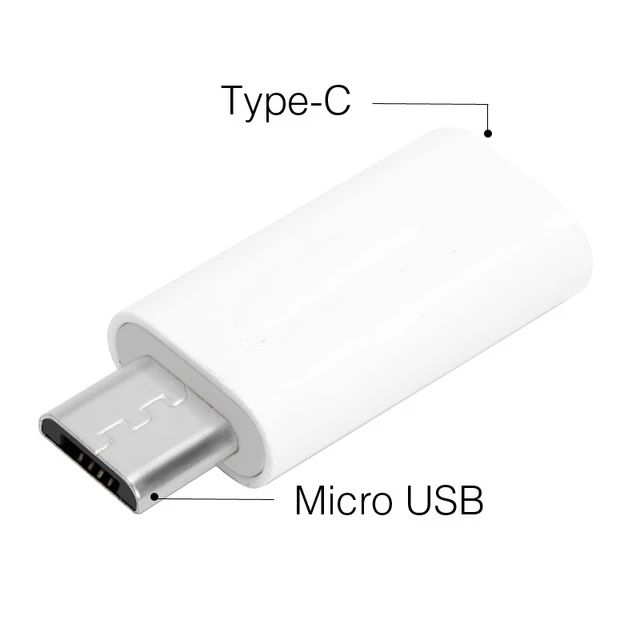 Type-C Female Connector to Micro USB 2.0 Male USB 3.1 Converter Data Adapter High Speed Android Certified Cell Phone Accessories