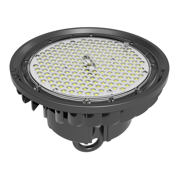 UFO LED Highbay Light With 150w 200W LED High Bay Lamp, Industry Round Low High Bay with white and black housing