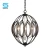 Import Unique design interior decoration black gold iron cage shape chandeliers pendant lights from China