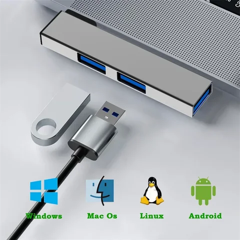 Buy Usb 3.0 Elbow Docking Station Splitter Type-c Converter Hub ...