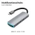 Import USB Type C Hub 6 In 1 USB C Docking Station With HD 4K@30Hz USB3.0 SD/TF Card Reader for Macbook Huawei Matebook from China