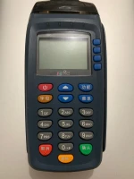 used good working gprs pos pax s90 pos terminal with blue color
