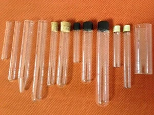 various size of medical/laboratory glass test tube vial/bottle with cap/lid/stopper