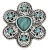 Import Vintage jewelry metal 18-20 mm rhinestone turquoise bracelet snap button from China