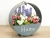 Import wall hangs hanging basket of hanging basket of hanging basket metope decorates sitting room half circle wall of flowerpot is han from China